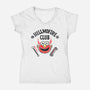 Hellmofire Club-Womens-V-Neck-Tee-Wenceslao A Romero