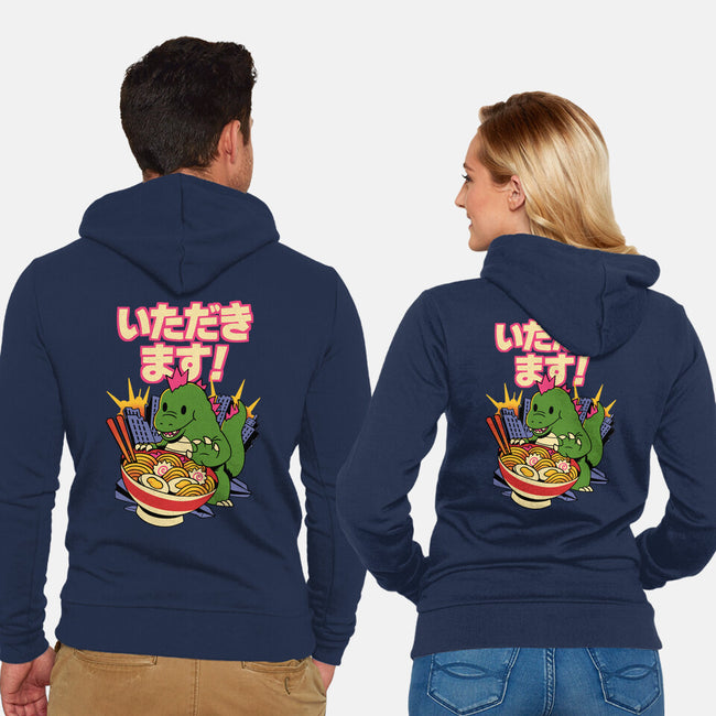Itadakimasu-Unisex-Zip-Up-Sweatshirt-FunkVampire