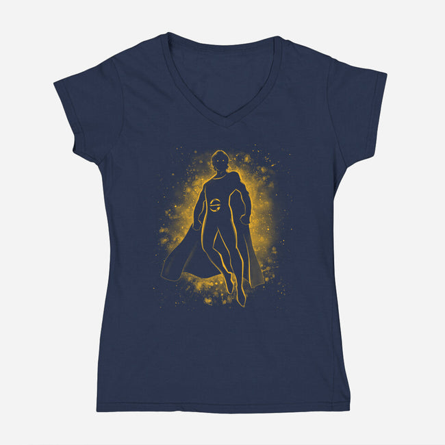 One Million Exploding Suns-Womens-V-Neck-Tee-teesgeex