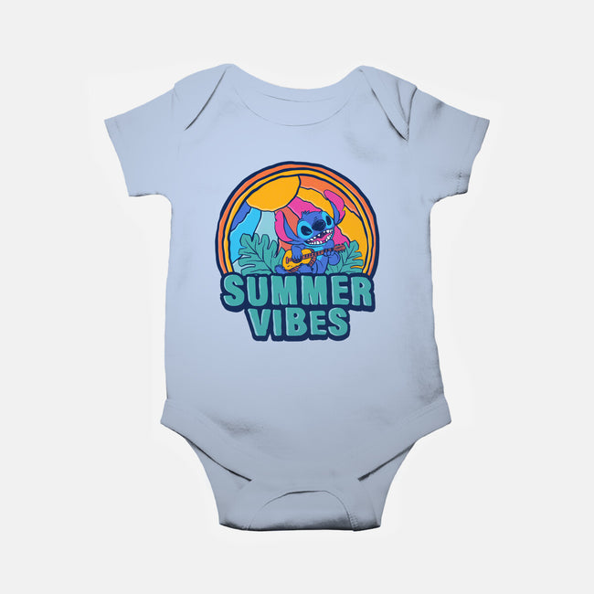 Alien Summer Vibes-Baby-Basic-Onesie-spoilerinc