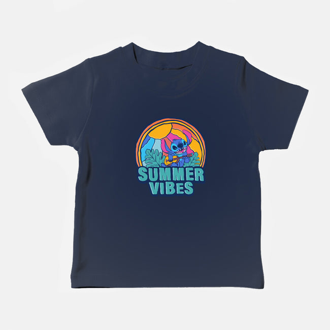 Alien Summer Vibes-Baby-Basic-Tee-spoilerinc