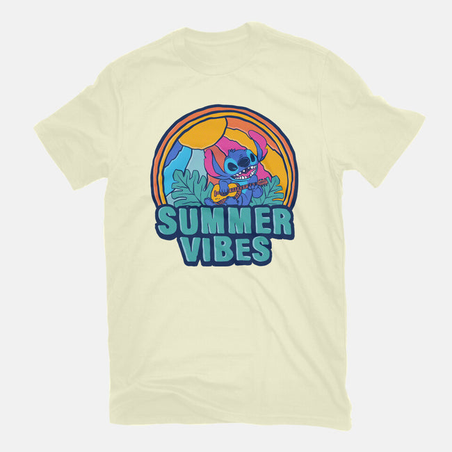 Alien Summer Vibes-Mens-Basic-Tee-spoilerinc