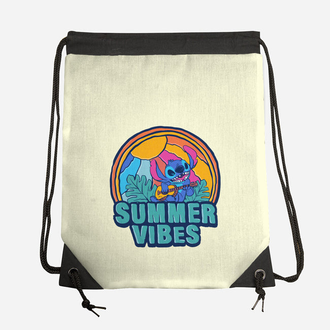 Alien Summer Vibes-None-Drawstring-Bag-spoilerinc
