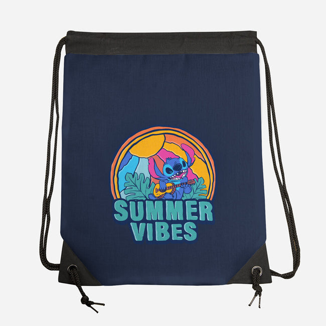 Alien Summer Vibes-None-Drawstring-Bag-spoilerinc