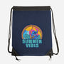 Alien Summer Vibes-None-Drawstring-Bag-spoilerinc
