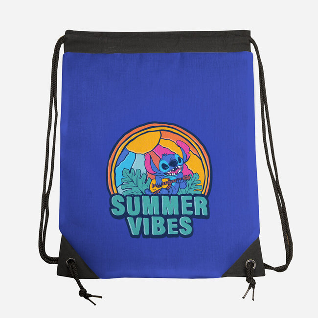 Alien Summer Vibes-None-Drawstring-Bag-spoilerinc