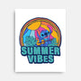 Alien Summer Vibes-None-Stretched-Canvas-spoilerinc
