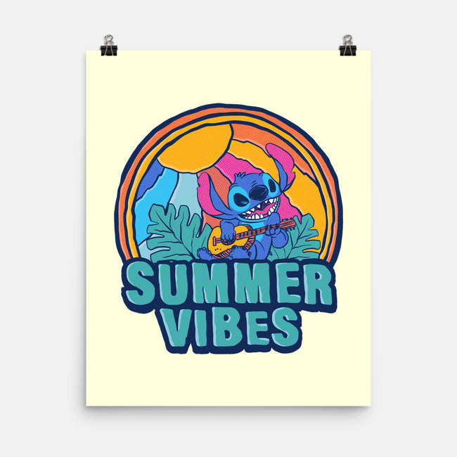 Alien Summer Vibes-None-Matte-Poster-spoilerinc