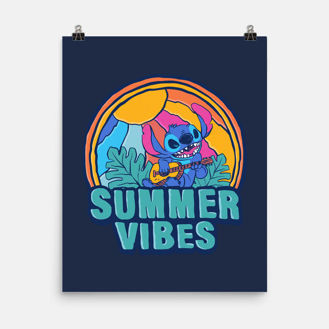 Alien Summer Vibes-None-Matte-Poster-spoilerinc