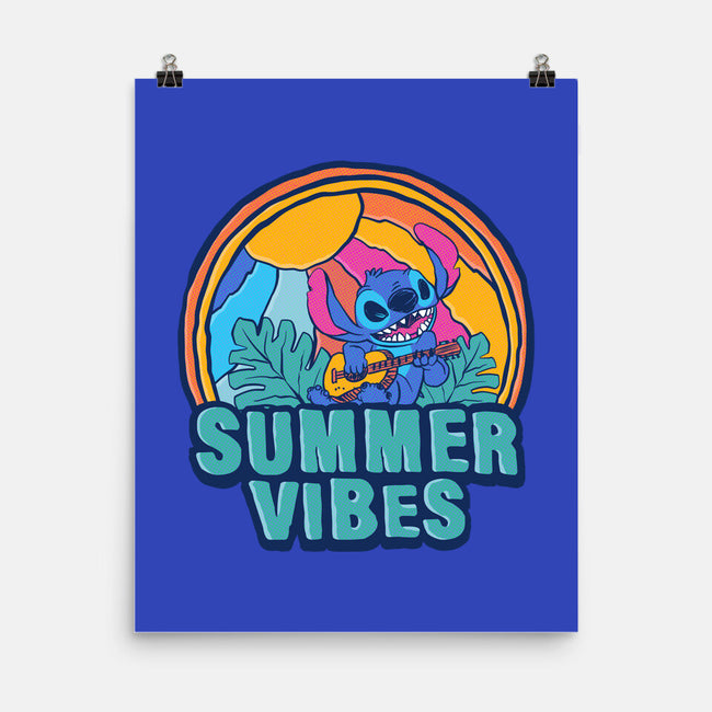 Alien Summer Vibes-None-Matte-Poster-spoilerinc