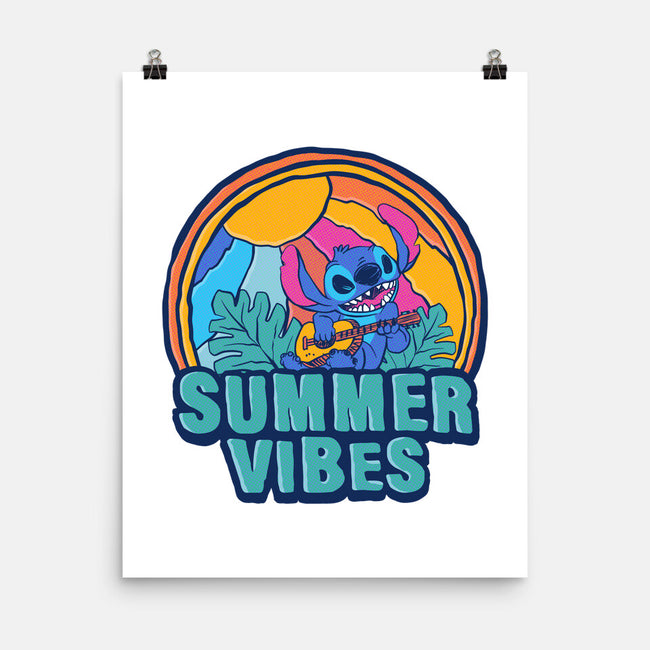 Alien Summer Vibes-None-Matte-Poster-spoilerinc