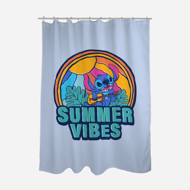 Alien Summer Vibes-None-Polyester-Shower Curtain-spoilerinc