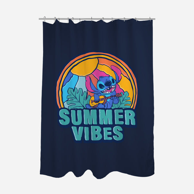 Alien Summer Vibes-None-Polyester-Shower Curtain-spoilerinc