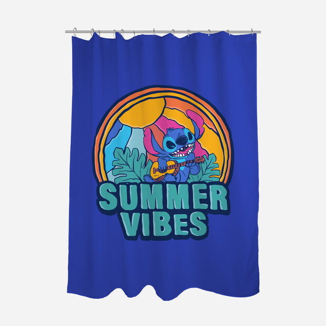 Alien Summer Vibes-None-Polyester-Shower Curtain-spoilerinc
