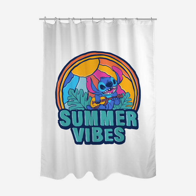 Alien Summer Vibes-None-Polyester-Shower Curtain-spoilerinc