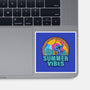 Alien Summer Vibes-None-Glossy-Sticker-spoilerinc