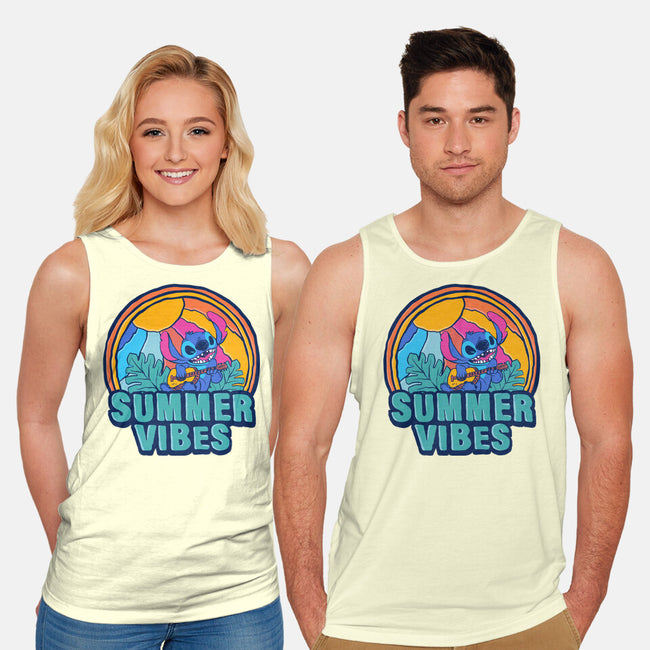 Alien Summer Vibes-Unisex-Basic-Tank-spoilerinc