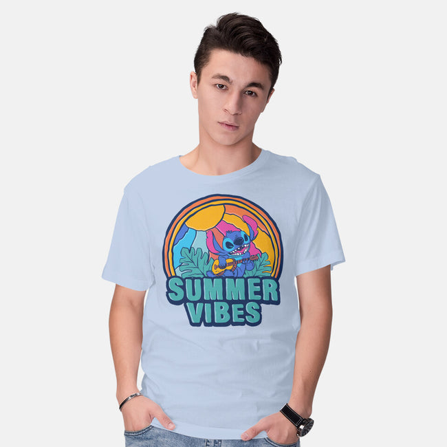 Alien Summer Vibes-Mens-Basic-Tee-spoilerinc