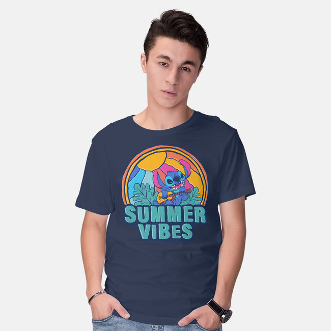 Alien Summer Vibes-Mens-Basic-Tee-spoilerinc