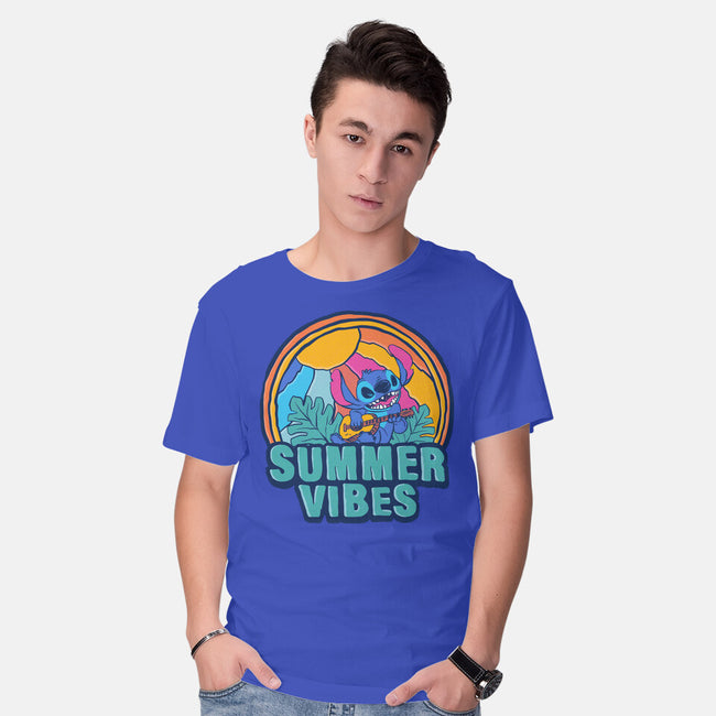 Alien Summer Vibes-Mens-Basic-Tee-spoilerinc