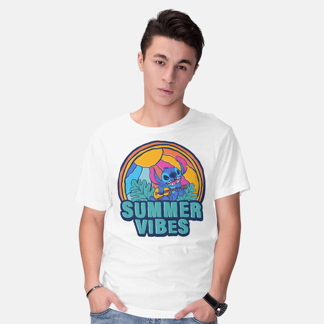 Alien Summer Vibes-Mens-Basic-Tee-spoilerinc