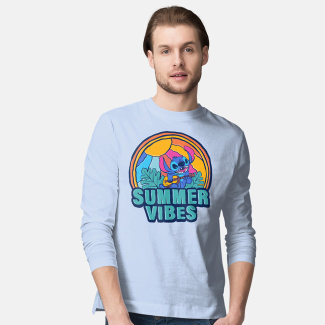 Alien Summer Vibes-Mens-Long Sleeved-Tee-spoilerinc