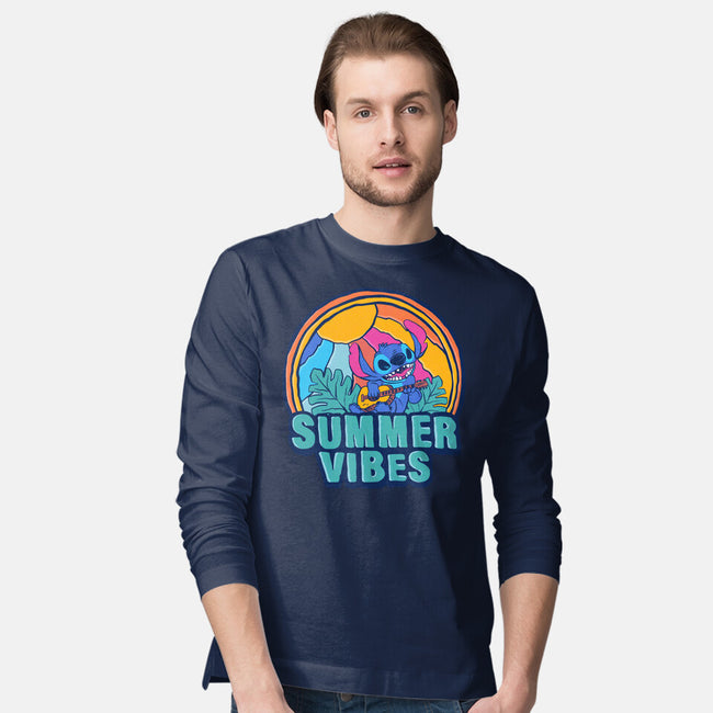 Alien Summer Vibes-Mens-Long Sleeved-Tee-spoilerinc