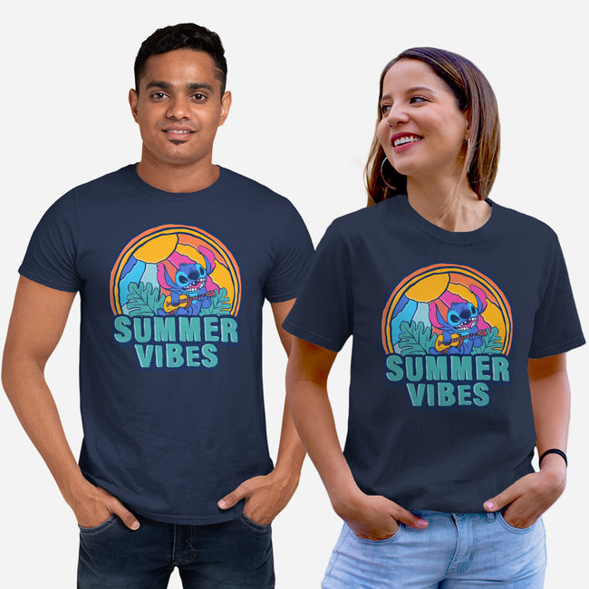 Alien Summer Vibes-Unisex-Basic-Tee-spoilerinc