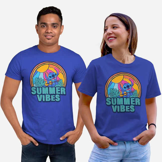 Alien Summer Vibes-Unisex-Basic-Tee-spoilerinc