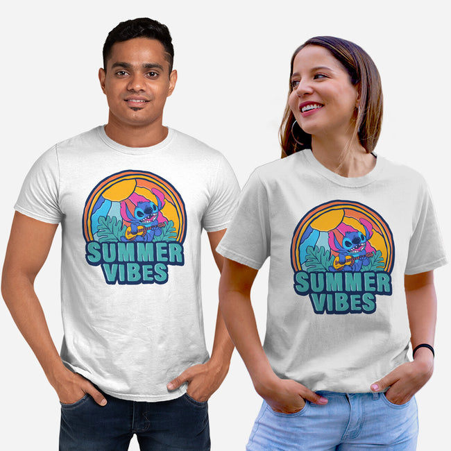 Alien Summer Vibes-Unisex-Basic-Tee-spoilerinc