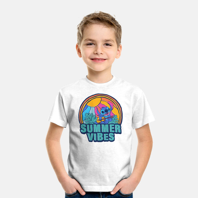 Alien Summer Vibes-Youth-Basic-Tee-spoilerinc