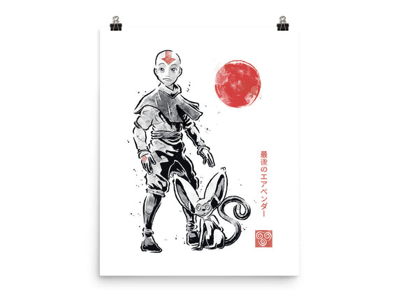 Air Bender Sumi-e