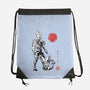Air Bender Sumi-e-None-Drawstring-Bag-Astrobot Invention
