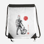 Air Bender Sumi-e-None-Drawstring-Bag-Astrobot Invention