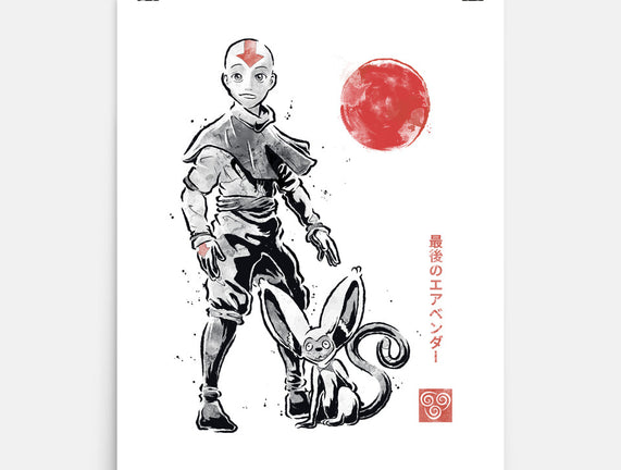 Air Bender Sumi-e