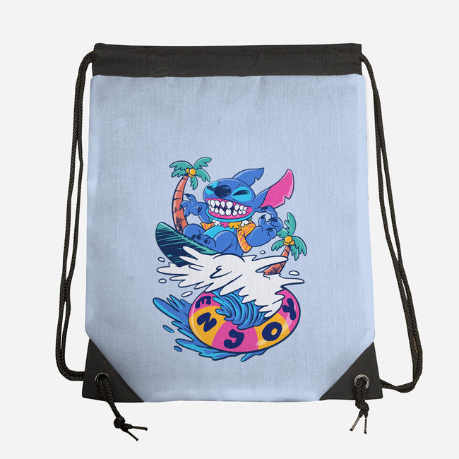 Enjoy Your Wave-None-Drawstring-Bag-spoilerinc