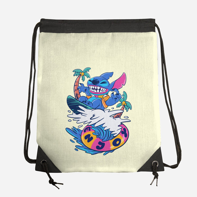 Enjoy Your Wave-None-Drawstring-Bag-spoilerinc