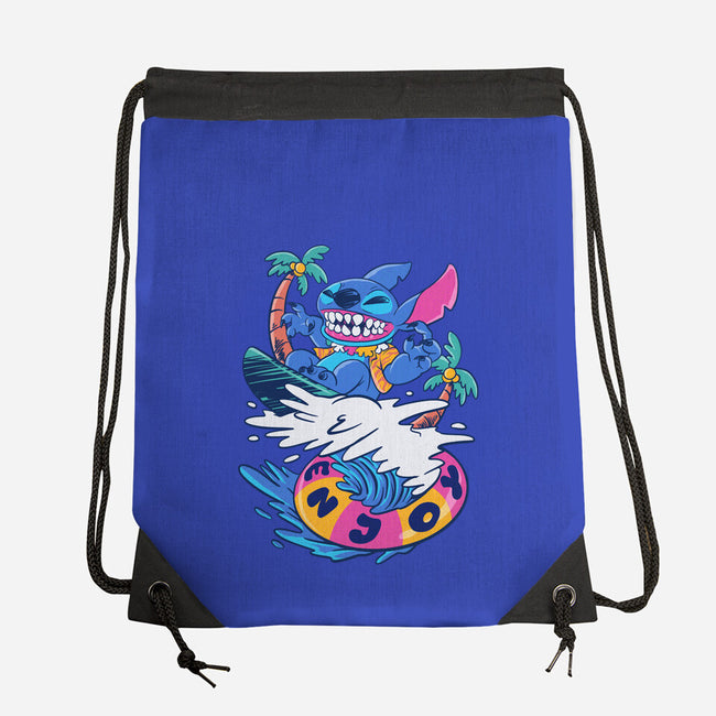 Enjoy Your Wave-None-Drawstring-Bag-spoilerinc