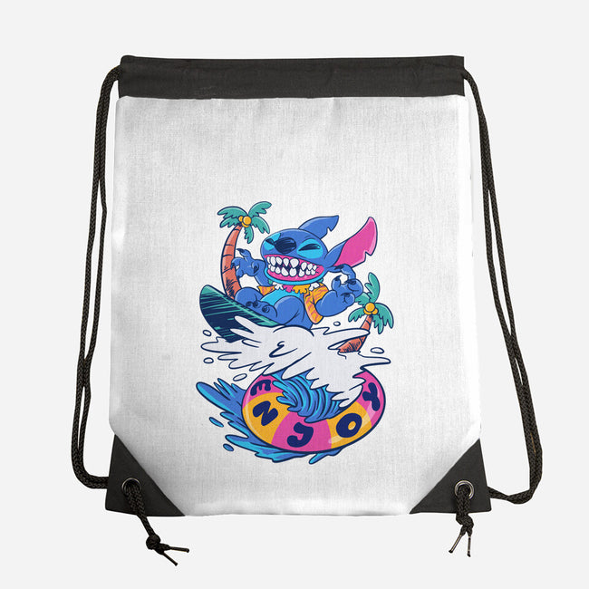 Enjoy Your Wave-None-Drawstring-Bag-spoilerinc