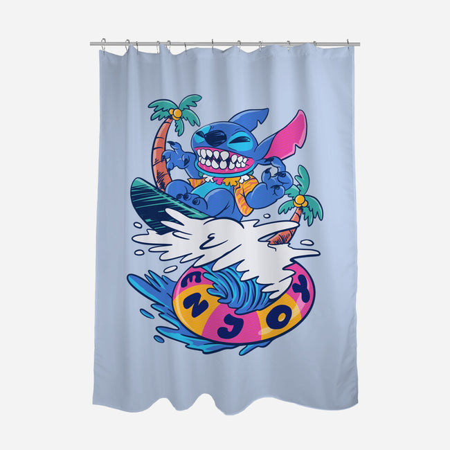 Enjoy Your Wave-None-Polyester-Shower Curtain-spoilerinc