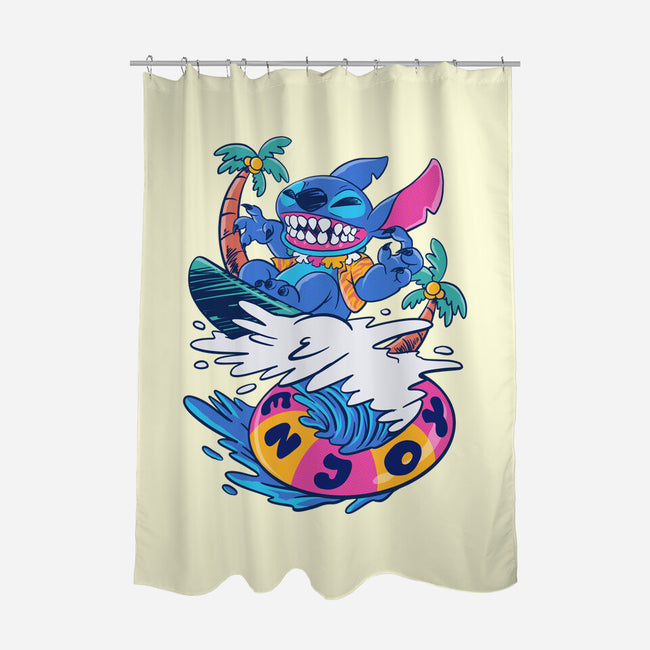 Enjoy Your Wave-None-Polyester-Shower Curtain-spoilerinc