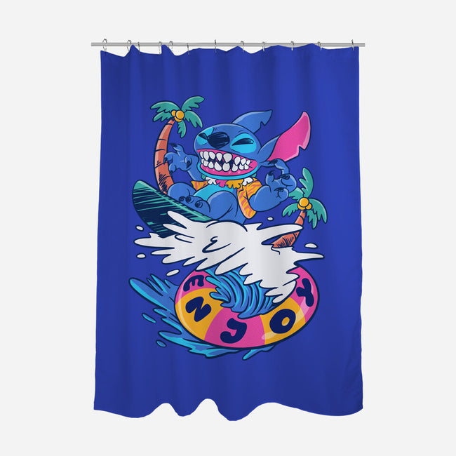 Enjoy Your Wave-None-Polyester-Shower Curtain-spoilerinc