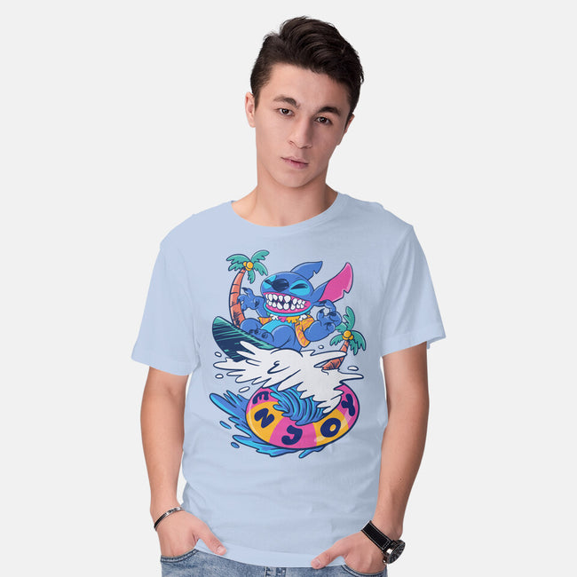 Enjoy Your Wave-Mens-Basic-Tee-spoilerinc