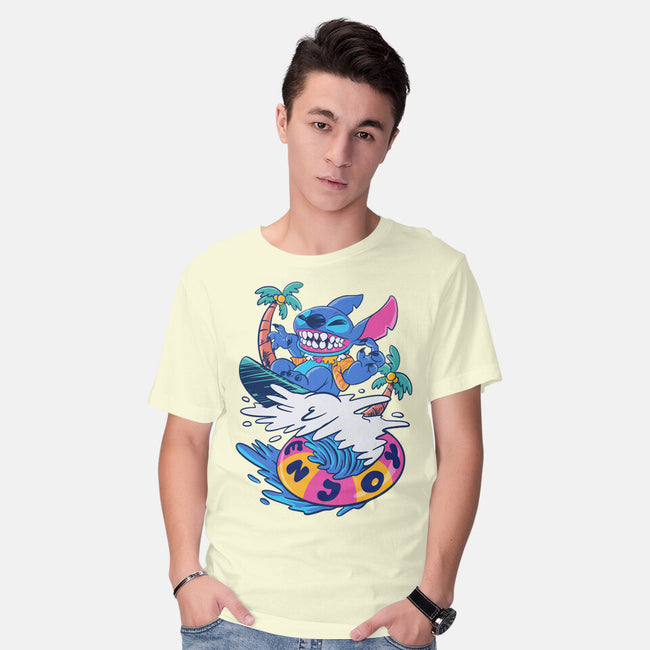 Enjoy Your Wave-Mens-Basic-Tee-spoilerinc