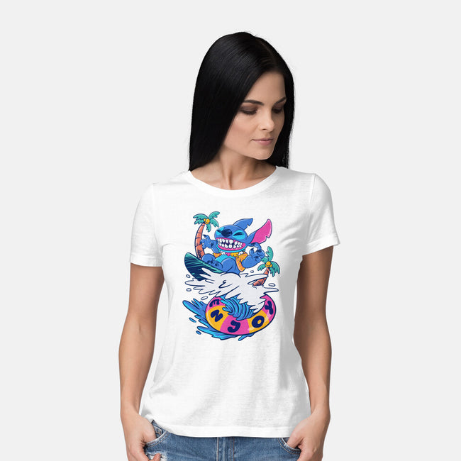 Enjoy Your Wave-Womens-Basic-Tee-spoilerinc