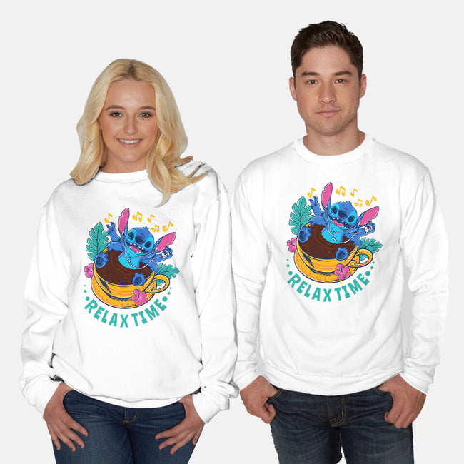 Relax For Coffee Time-Unisex-Crew Neck-Sweatshirt-spoilerinc