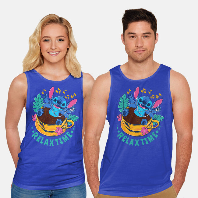 Relax For Coffee Time-Unisex-Basic-Tank-spoilerinc
