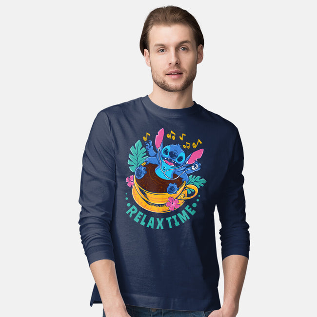 Relax For Coffee Time-Mens-Long Sleeved-Tee-spoilerinc