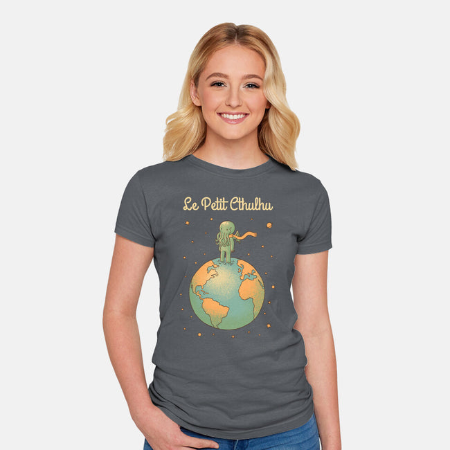 Le Petit Cthulhu-Womens-Fitted-Tee-dfonseca