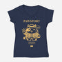 Pawsport Cat-Womens-V-Neck-Tee-krisren28